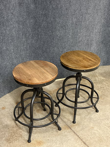 Industrial Style Adjustable Stools