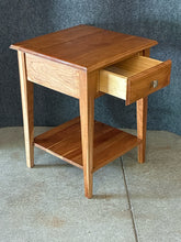 Load image into Gallery viewer, Handmade Cherry Side Table with 1 Drawer