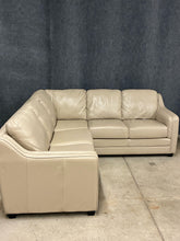 Load image into Gallery viewer, Palliser Corissa Cream Leather Sectional Sofa