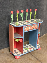 Load image into Gallery viewer, Whimsical Hand-Painted Rose Accent Child Desk