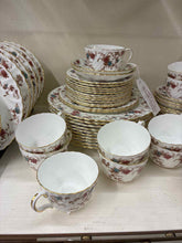 Load image into Gallery viewer, Minton Gold Trim Floral Dinnerware set
