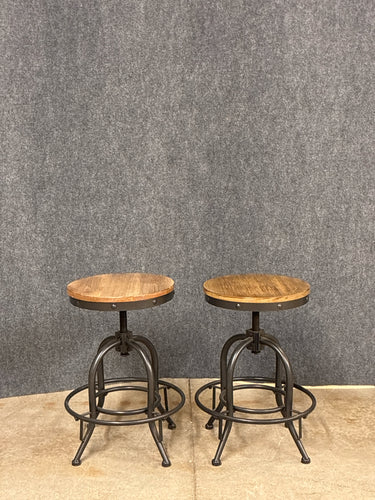 Industrial Style Adjustable Stools