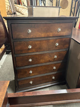 Load image into Gallery viewer, Transitional 5 Drawer Chest in Dark Espresso