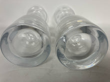 Load image into Gallery viewer, 2 Piece Glass Clear Candle/Candleholder