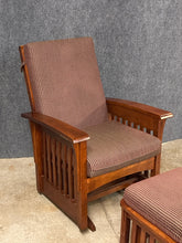 Load image into Gallery viewer, Ethan Allen Mission Style Glider &amp; Ottoman