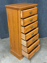 Load image into Gallery viewer, Oak 7-Drawer Lingerie Chest