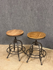 Industrial Style Adjustable Stools