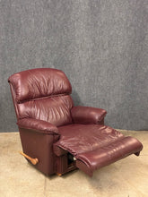 Load image into Gallery viewer, La-Z-Boy Red Leather Swivel Rocker Recliner