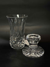 Load image into Gallery viewer, 2 Piece Waterford Lismore Crystal Clear Candle/Candleholder