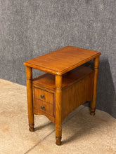 Load image into Gallery viewer, Oak Side Table with Drawer