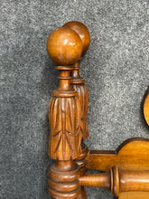 Load image into Gallery viewer, Vintage Carved Wood Twin Bed Frame