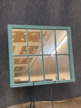 Load image into Gallery viewer, Vintage Painted Window Sash Mirror