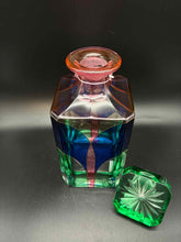 Load image into Gallery viewer, Multi-Color Glass 2 Piece Decanter