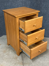 Load image into Gallery viewer, Solid Cherry 3 Drawer Nightstand