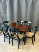 Load image into Gallery viewer, Two-Tone Dining Set with 6 Chairs And Extension Leaf