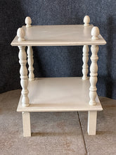 Load image into Gallery viewer, White 2-Tiered Square Side Table
