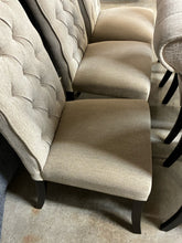 Load image into Gallery viewer, Set of 6 Beige Tufted High Back Dining Chairs