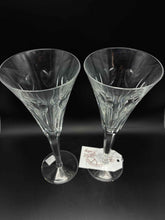 Load image into Gallery viewer, 2 Piece Waterford Millenium Clear Crystal Heart Glasses