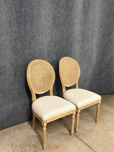 Load image into Gallery viewer, Pair of Cane-Back Side Chairs