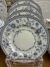 Load image into Gallery viewer, Royal Doulton Platinum Trim Floral Bone China White Dinnerware set