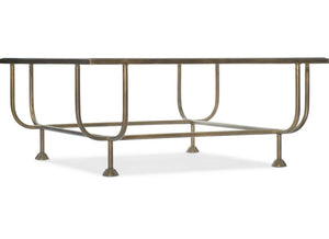 *NEW* Net Retailers Commerce & Market Kiara Square Glass Gold Cocktail Table