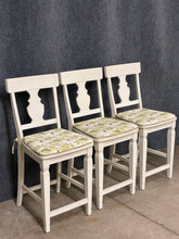 Load image into Gallery viewer, Set of 3 Pier 1 Imports Cottage Style Counter Stools
