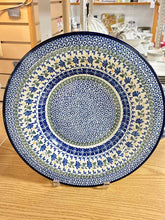 Load image into Gallery viewer, Pottery Blue Print 1 Piece Round Floral Serving bowl