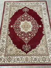 Load image into Gallery viewer, Traditional Persian-Style Red &amp; Ivory Area Rug