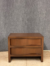 Load image into Gallery viewer, Mid-Century Modern Style 2-Drawer Nightstand