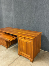 Load image into Gallery viewer, Solid Cherry Executive Desk with File Drawer &amp; Keyboard Tray