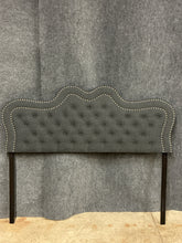 Load image into Gallery viewer, Queen Size Grey Tufted Headboard