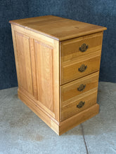 Load image into Gallery viewer, Solid Oak Office File Cabinet