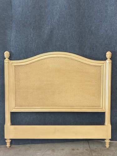 French Provincial Style Queen Cane Back Headboard