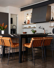 Load image into Gallery viewer, *NEW* Denver Modern Vail Leather Counter Stool (Multiple Quantities)