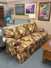 Load image into Gallery viewer, Wesley Hall Brown Floral Sofa