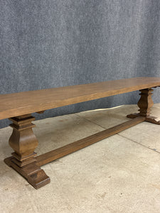 Rustic Farmhouse-Style Trestle Bench