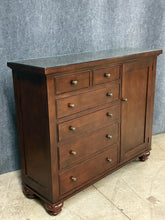 Load image into Gallery viewer, Restoration Hardware Camden Wardrobe Dresser with Glass Top