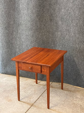 Load image into Gallery viewer, Brown Street Furniture Shaker Style Cherry Side Table with 1 Drawer