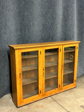 Load image into Gallery viewer, Oak Bookcase With 3 Glass Doors