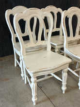 Load image into Gallery viewer, Set of 4 Distressed Solid Wood Dining Chairs