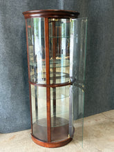 Load image into Gallery viewer, Pulaski Mirrored Back Half Round Curio Display Cabinet