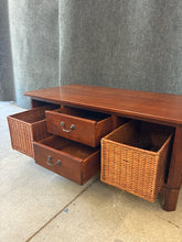 Load image into Gallery viewer, Lexington Cherry Coffee Table with Storage Baskets