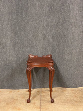 Load image into Gallery viewer, Claw Foot Dark Wood Lamp Table