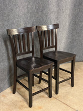 Load image into Gallery viewer, Pair of Rustic Counter Height Stools