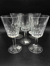 Load image into Gallery viewer, 5 Piece Waterford Lismore Clear Crystal Glasses