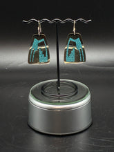 Load image into Gallery viewer, Silver Turquoise Pierced Earrings