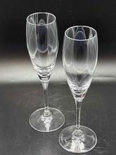 Load image into Gallery viewer, Waterford &amp; Robert Mondavi Pair of Crystal Fluted Champagne Glasses
