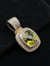 Load image into Gallery viewer, Sterling Silver Square Pendant