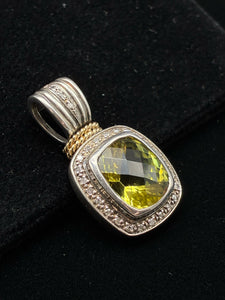 Sterling Silver Square Pendant