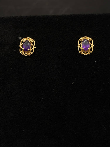 Gold Pierced Earrings